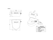 Scobax Hladinová hliníková napáječka GAUN 71045 P-5