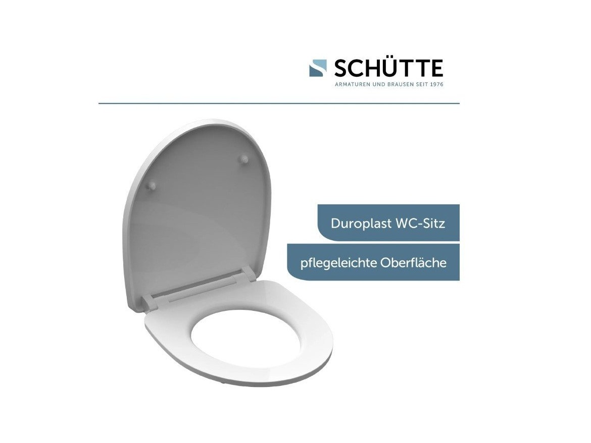 WC sedátka, záchodová prkna Schütte WHITE WAVE | Duroplast HG, Soft Close