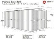 Fémlemez garázs Globel Maxi