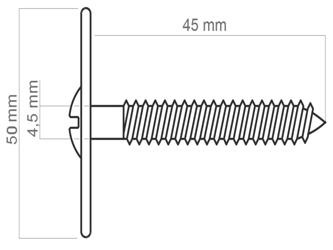 Nerezový vrut Scobax