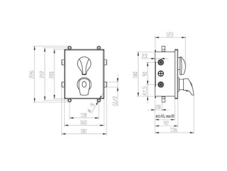 Vodovodní baterie – Novaservis Vanová baterie Metalia 57, chrom, podomítková, termostatická, bez příslušenství, BOX57052RT,0