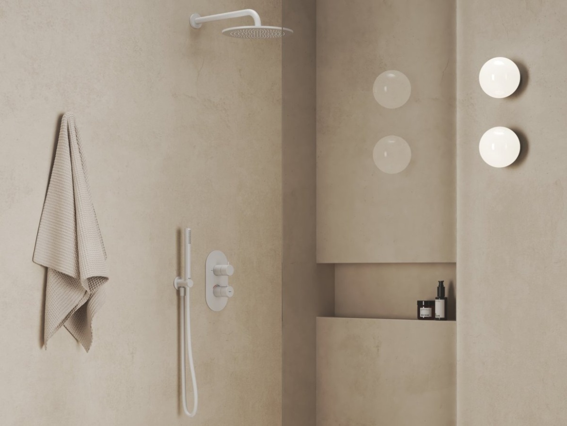 Ravak ES 063.60RGB.O2.RB07C Termostatická podomítková baterie 2-cestná bez tělesa, Rose Gold Brushed