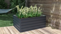 G21 Vyvýšený záhon  Daisy 120 x 90 x 52 cm, plechový, antracitový