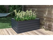 G21 Vyvýšený záhon  Daisy 120 x 90 x 52 cm, plechový, antracitový
