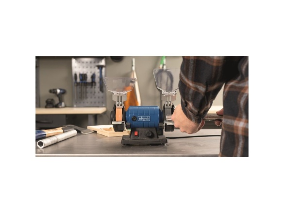 Kéttárcsás csiszoló/polírozó Flexidrive rendszerrel Scheppach HG 35