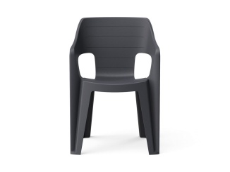 Nábytek –  Keter Zahradní židle Keter Bilbao 57 x 57 x 79 cm - grafit
