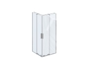 Ravak RORV2 90x90, čierna+transparent