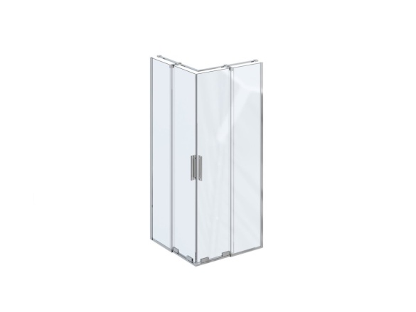 Ravak RORV2 90x90, čierna+transparent