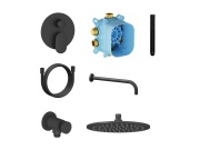 Ravak SG 090.10WHM Sprchový podomítkový set, bílá matná