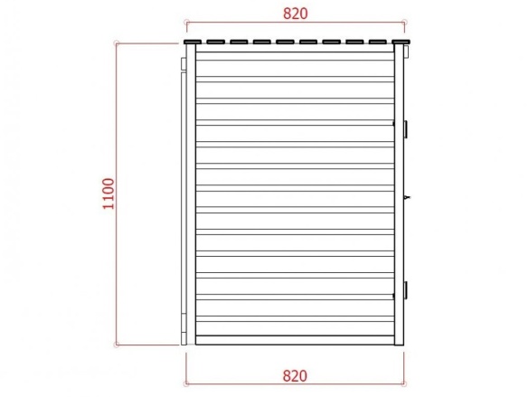 Přístřešek na popelnice Scobax S754