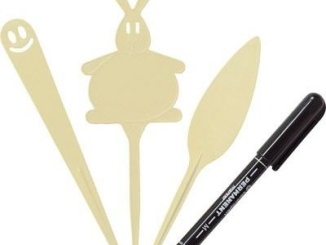 Okrasná zahrada –  Garden Line Štítky zapichovací k rostlinám - Mix + lihový fix - slonová kost