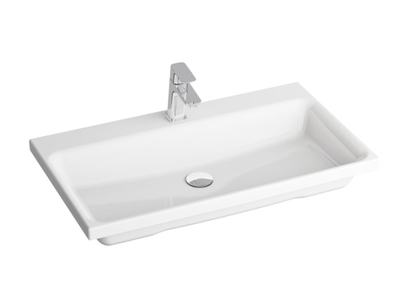 Ravak Umyvadlo Comfort 80, s otvorem pro baterii, bez přepadu, bílá