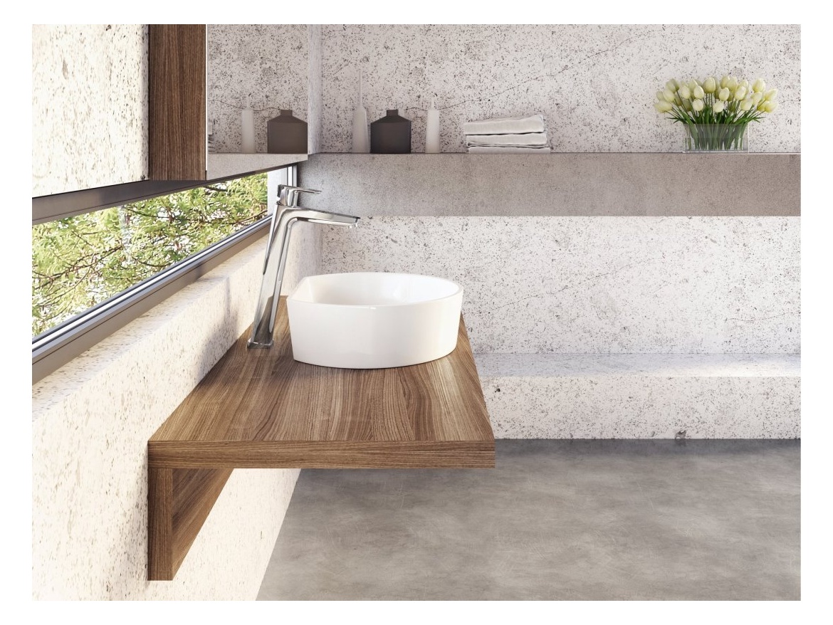 Ravak Umyvadlo Moon 1C, bez otvoru pro baterii, bez přepadu