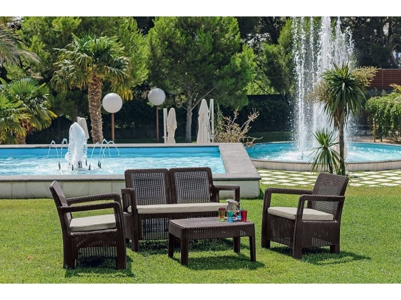 Keter Zahradní set  TARIFA Lounge set - hnědá / béžová