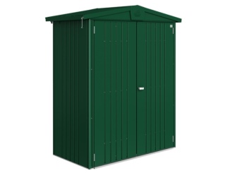 Záhradné domčeky Biohort –  Europa 1, tmavo šedá metalíza s jednokrídlovými dverami