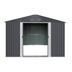 Zahradní domek kovový 3 x 2,4 m se sedlovou střechou antracit Riwall PRO RMSA 8x10 Anthracite