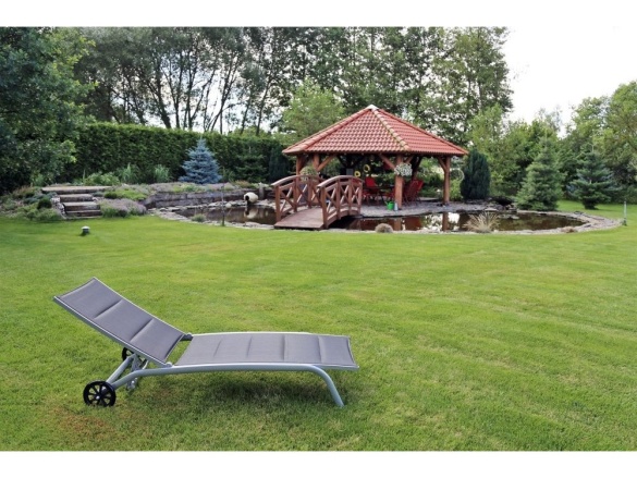 Home & Garden Zahradní lehátko Ibiza Alu Silver