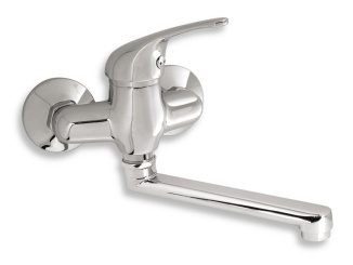 Csaptelepek –  Novaservis Umyvadlová baterie Titania Iris 100 mm, chrom, nástěnná,  92077,0