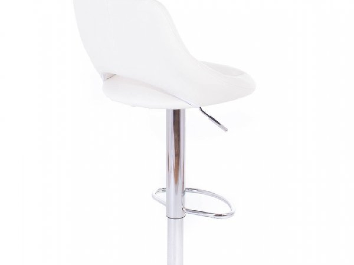 G21 Barová židle  Aletra koženková, prošívaná white
