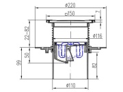 Vpusť Chuděj PVSU 110 (univerzální)