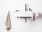 Ravak Umyvadlo Yard 80, s otvorem pro baterii, bez přepadu, antracit