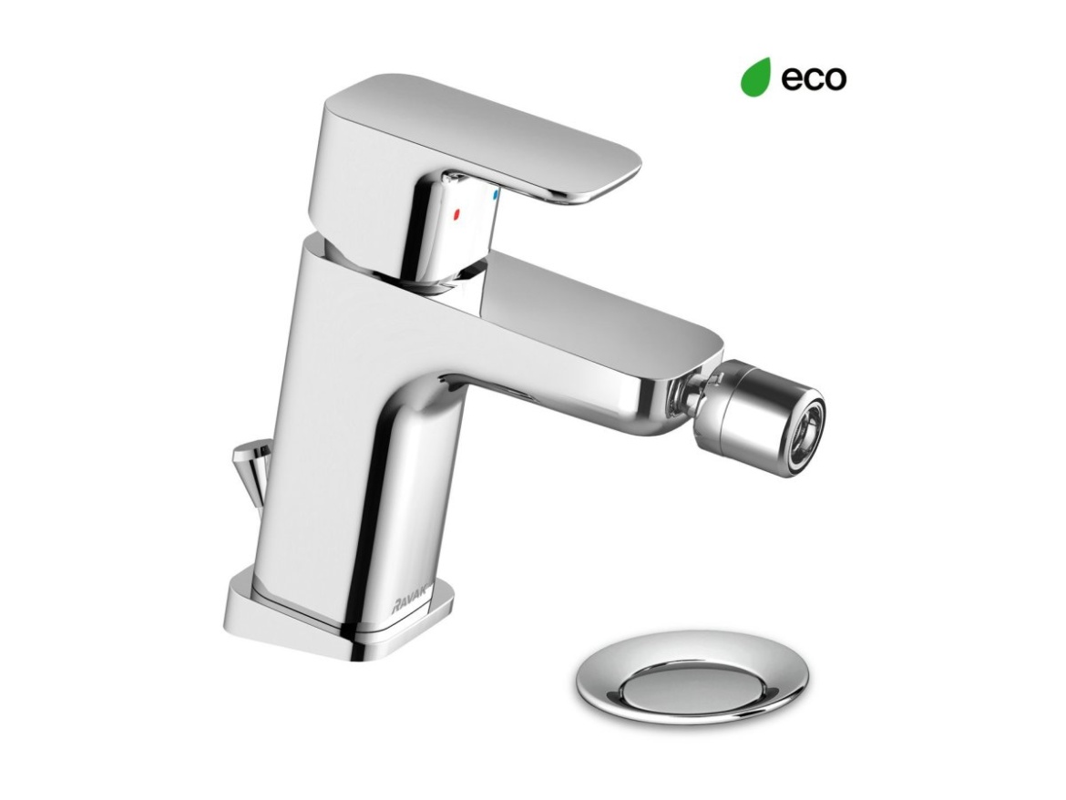 Ravak TD F 055.00CR Bidetová batéria 145 mm s odtokovou armatúrou, chróm