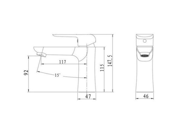 Novaservis Umyvadlová baterie Nobless Tina, chrom, stojánková, s výpustí,  38003,0