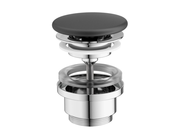 Ravak Umývadlová pileta pevná keramická Flat, antracit