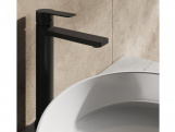 Ravak SL 015.20BLM Umyvadlová stojánková baterie 280 mm bez výpusti, černá matná