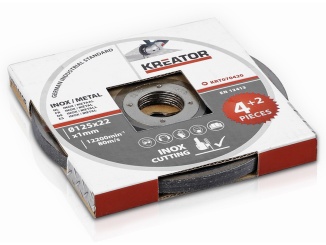 Elektrické náradie –  Príslušenstvo Kreator sada rezných kotúčov KRT070420 125 mm