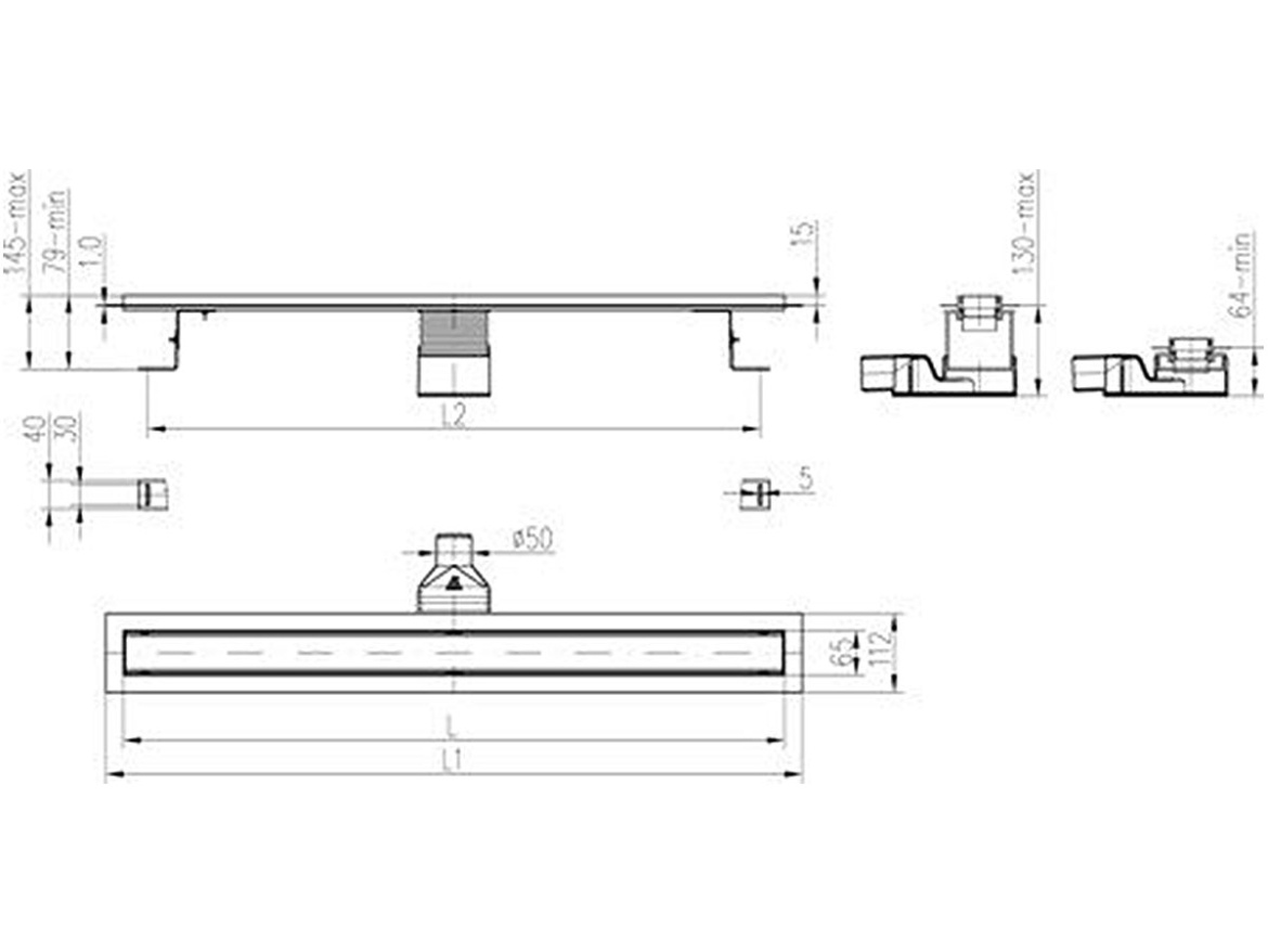 Chuděj LZB 50 360° Nerez (nastavitelný)