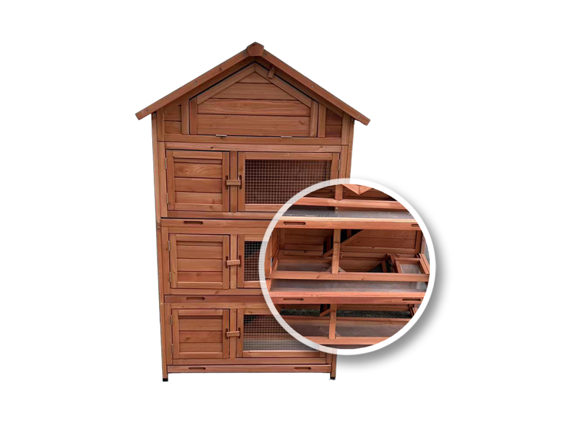 Dřevěná králíkárna Scobax Hayden