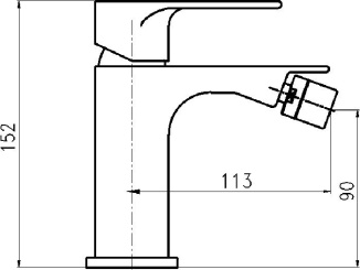 Csaptelepek – Novaservis Bidetová baterie Nobless Trend, chrom, stojánková, s výpustí, 41011,0