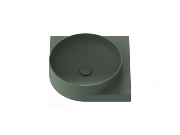 Ravak Umývadlo Yard 45 C, bez otvoru pre batériu, bez prepadu, antracit