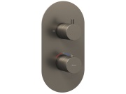 Ravak ES 063.60RGB.O2.RB07C Termostatická podomietková batéria 2-cestná pre R-box, ružové zlato kefované