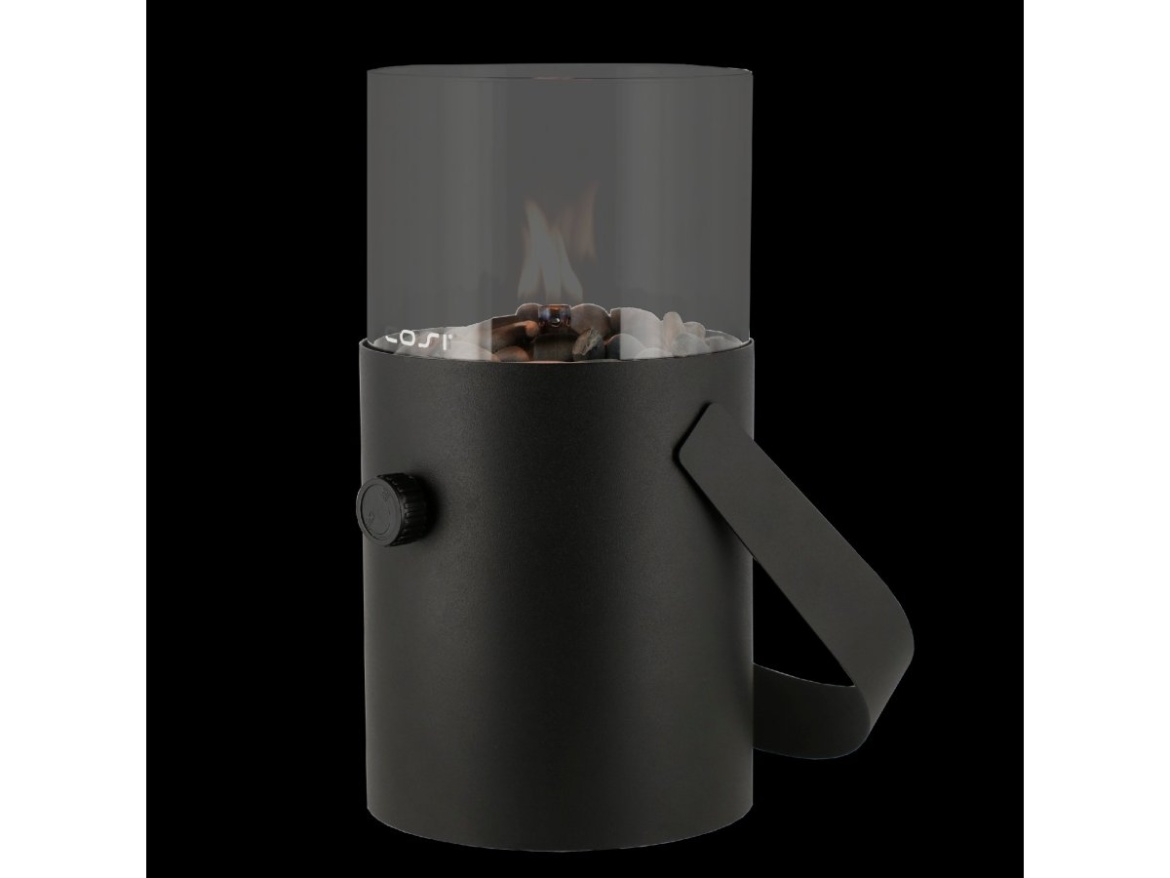 COSI Plynová lucerna - typ Cosiscoop Original - černá/kouřové sklo