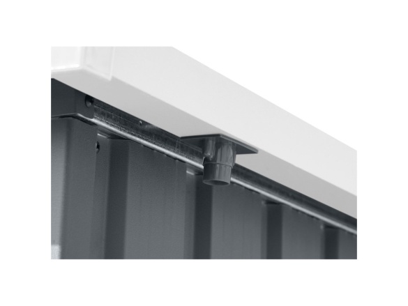 Zahradní domek kovový 2,4 x 2,8 m s pultovou střechou antracit Riwall PRO RMSP 9x8 Anthracite LUX