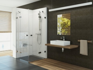 Rohovia –  Ravak BSRV4 80x80, chróm+transparent