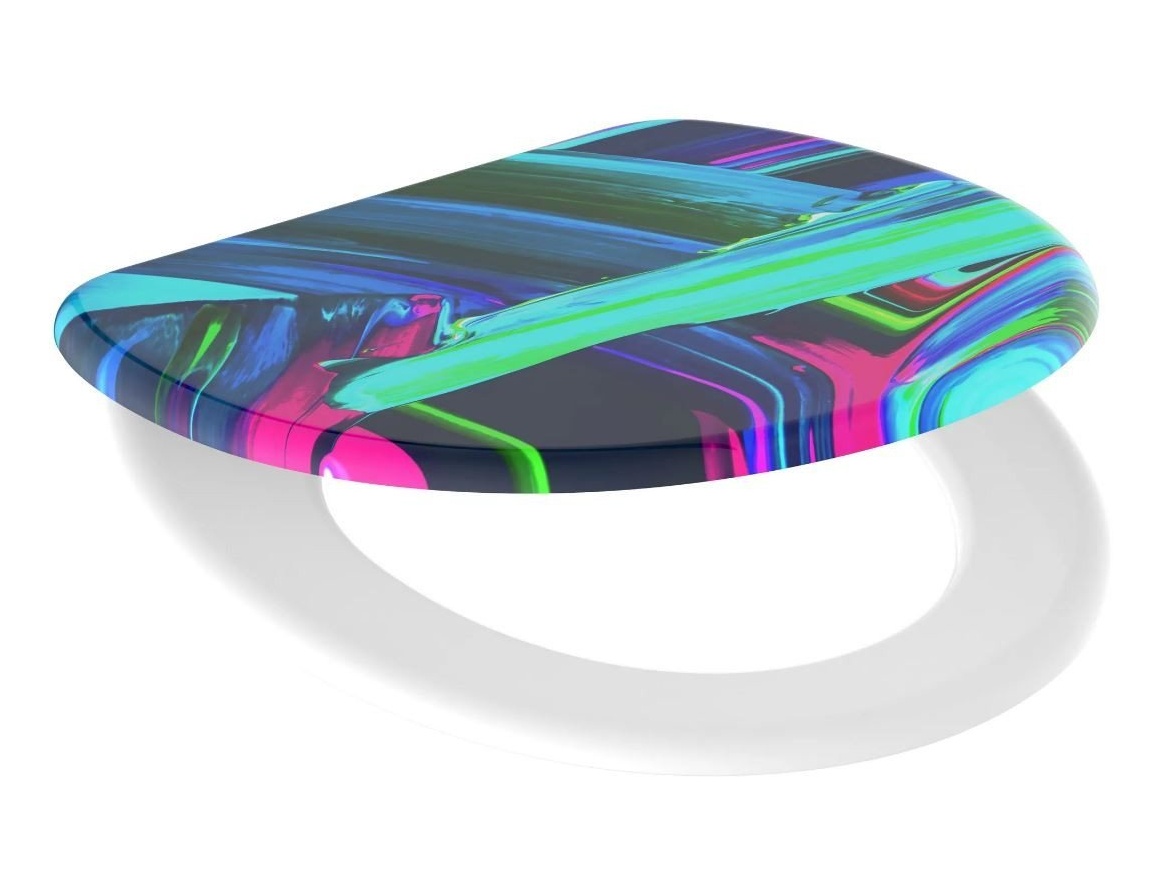 WC sedátka, záchodová prkna Schütte NEON PAINT | Duroplast, Soft Close