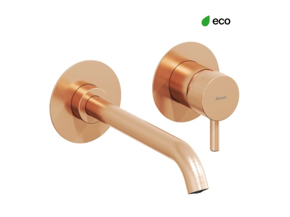 Ravak ES 019.60GLB.O1.RB07B Umyvadlová podomítková baterie bez tělesa, zlato kartáčované