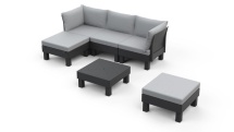 Keter Zahradní nábytek  Elements 5místný modulární set grafitový