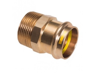 Príslušenstvo – Conex Bänninger Lisovací přechodka CU 4243G d 22 × 3/4", vnější závit, pro plyn