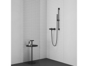 Ravak 974.20BLM Sprchová tyč s držiakom, Black Matt