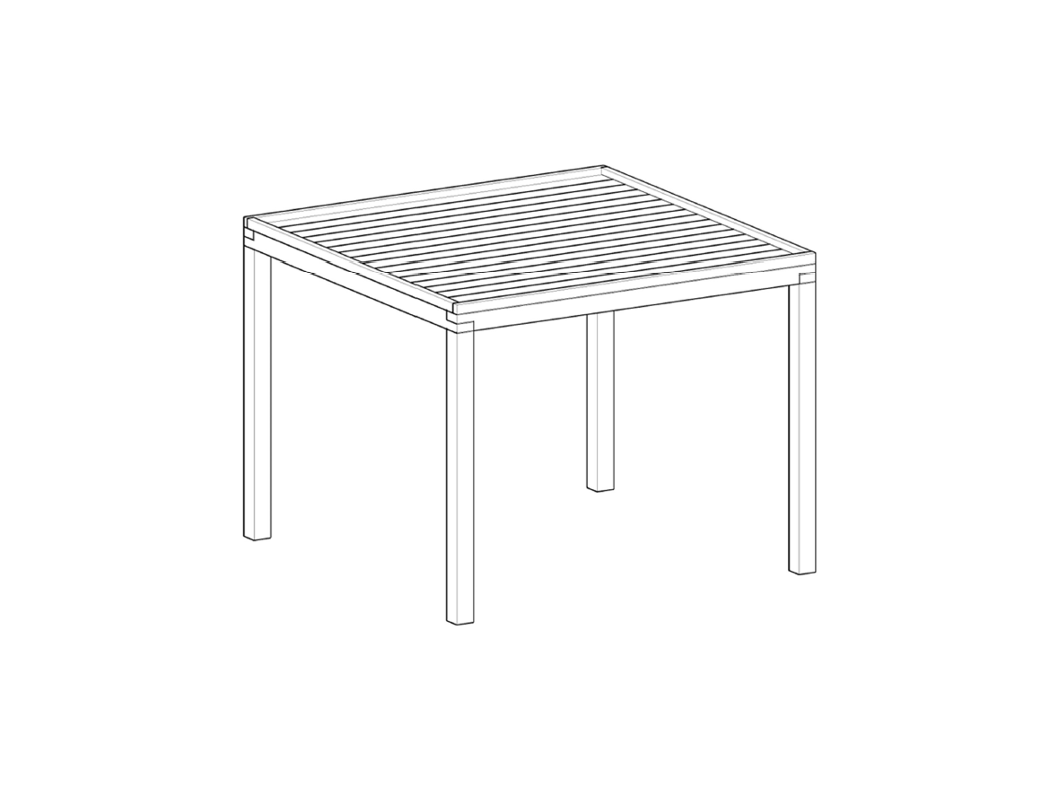 Tuindeco Flat roof Stavanger type XL extension douglas fir