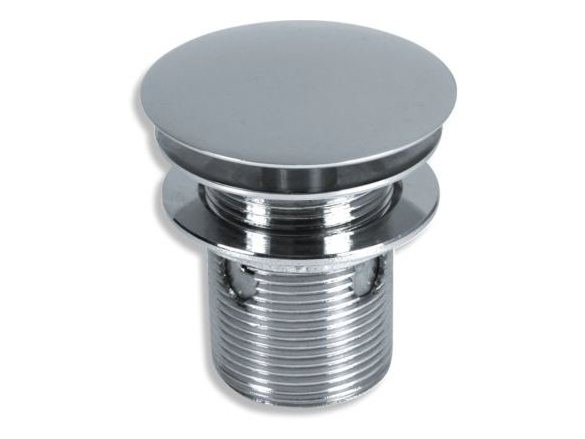 Novaservis Umyvadlová výpusť Luxus 5/4", chrom, click-clack, velká zátka,