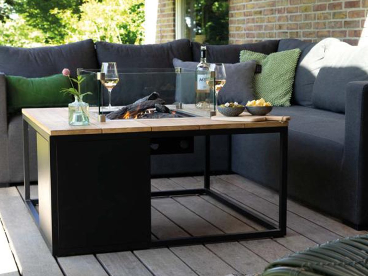 Stůl s plynovým ohništěm COSI Cosiloft 100 Wood