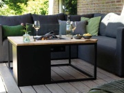 Stůl s plynovým ohništěm COSI Cosiloft 100 Wood