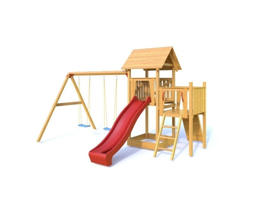 Gyermekjátszótér csúszdával és hintával Česká Manufaktura Matýsek