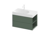 Ravak SD Lite 80 L skrinka pod umývadlo Grey Green
