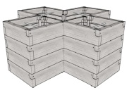 Vyvýšený záhon Juwel Timber Ergoline